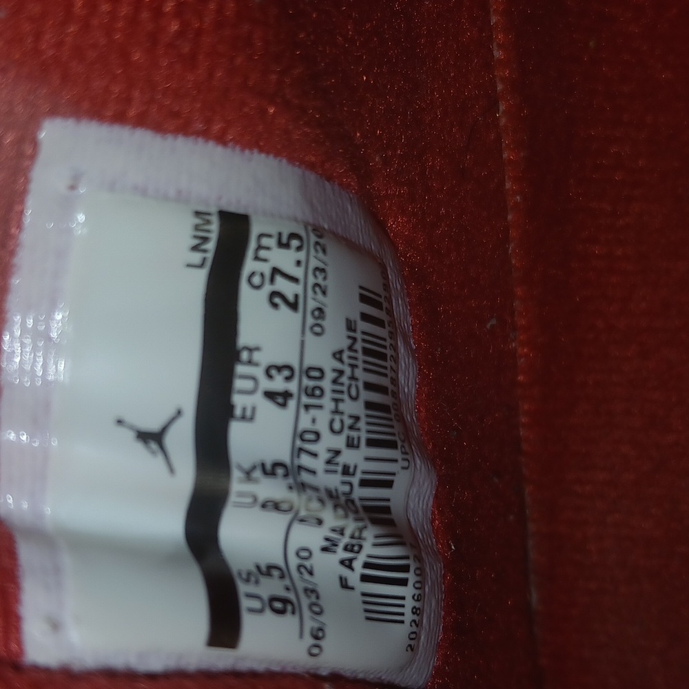 Air Jordan 4 Retro OG "FIRE RED" (2020)   Mens Size-9.5    100% Authentic! - Picture 6 of 12